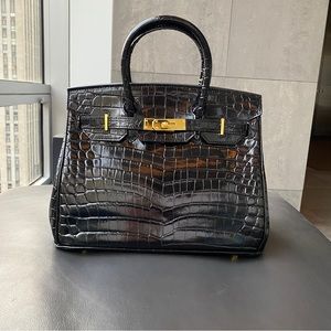 LUGGAGE CROC EMBOSSED BAG!